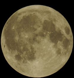 Low angle view of moon in sky