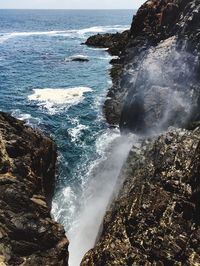 Scenic view of sea waves