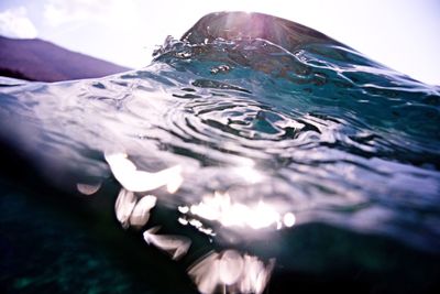 Surface level of a rippled water