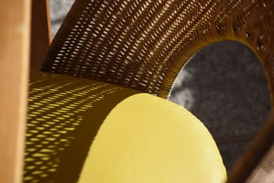 Close-up of yellow indoors