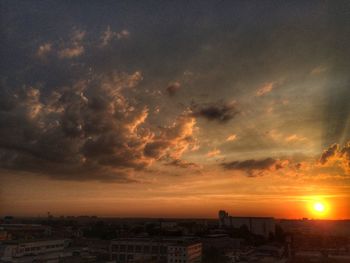 Cityscape at sunset