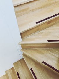 Low angle view of hardwood floor