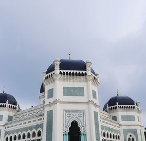 Low angle view of building against clear sky