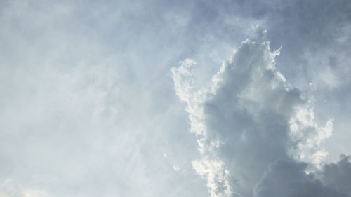 Low angle view of clouds in sky