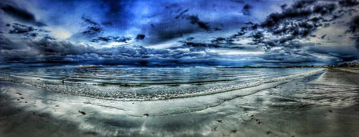 Panoramic shot of sea against sky