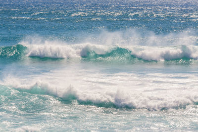 View of massive waves at scarborough beach, camel rock road, cape town area