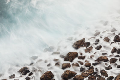 Scenic view of sea waves