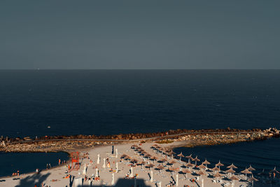 Aerial view of a beach