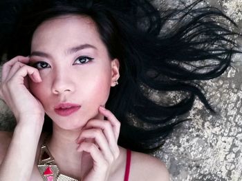 Portrait of young woman