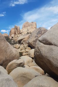 Rock formations against sky