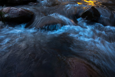 Close-up of rocks in sea