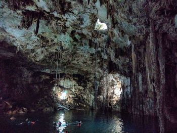 Rock formations in cave