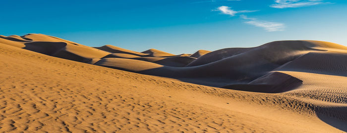 Scenic view of desert against sky