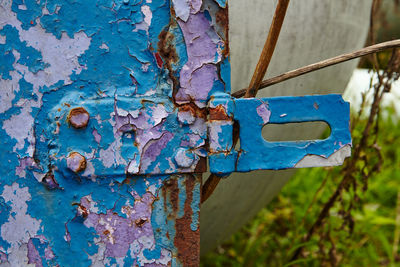 Close-up of rusty metal