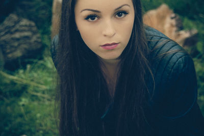 Portrait of young woman