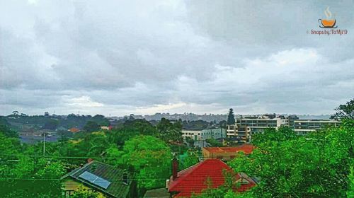 Panoramic view of cityscape against sky