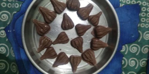 Directly above shot of dessert on table