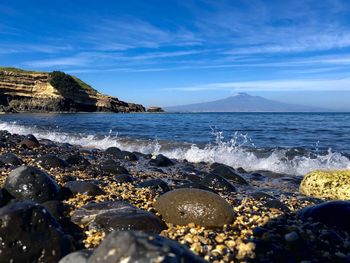 Scenic view of sea against sky