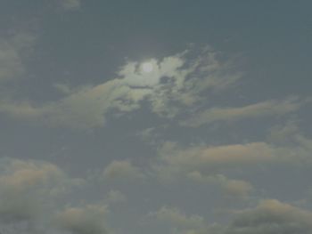 Low angle view of clouds in sky