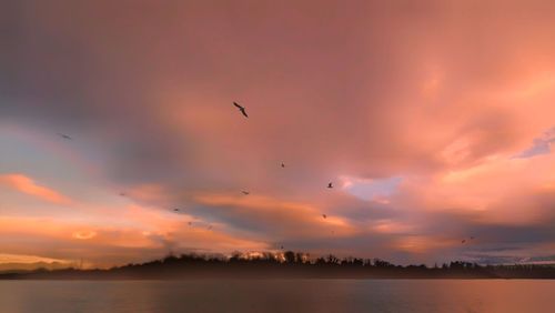 Scenic view of sunset sky