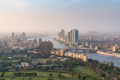 Aerial view of a city