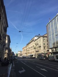 City street with buildings in background