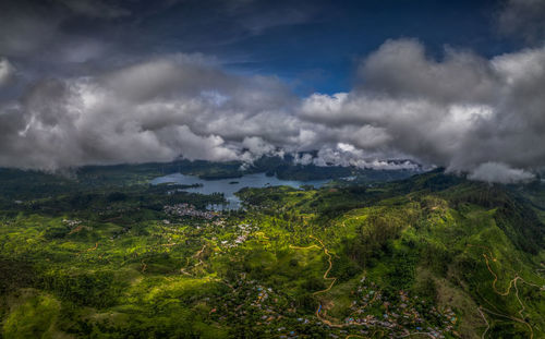 Scenic view of landscape against sky