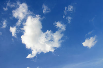 Low angle view of clouds in sky