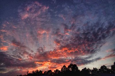 Low angle view of cloudy sky