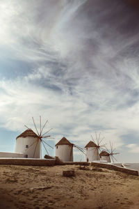 Windmills at mykonos island