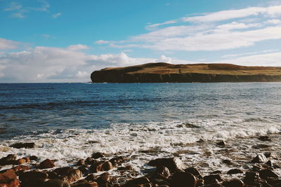Scenic view of sea against sky