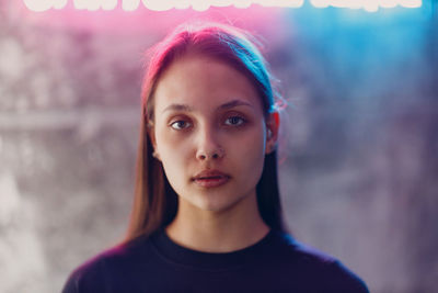 Portrait of young woman