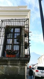 Low angle view of building against sky