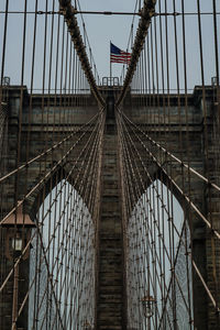 Low angle view of bridge against sky