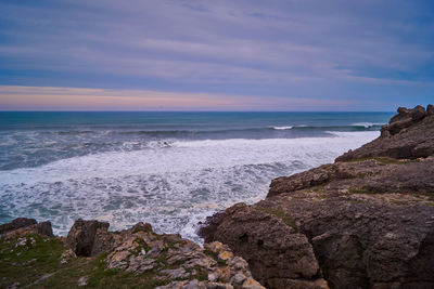 Scenic view of sea against sky