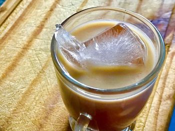 Close-up of drink on table