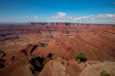 Scenic view of desert against sky