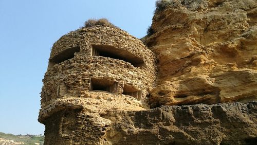 Low angle view of old ruins