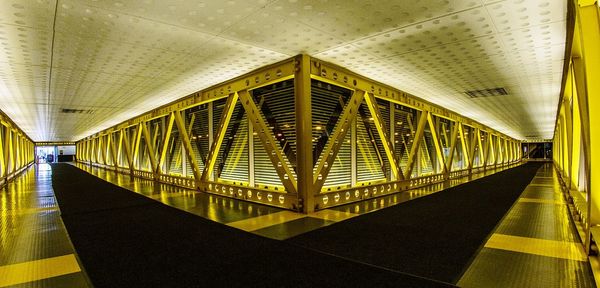 View of empty subway