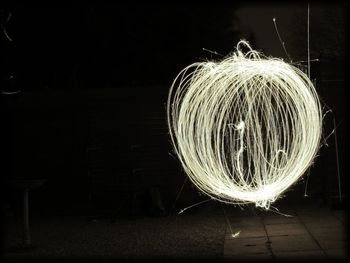 Light trails at night