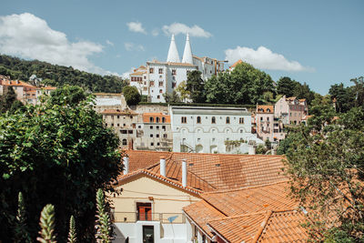 Rooftop view of sintra and national palace