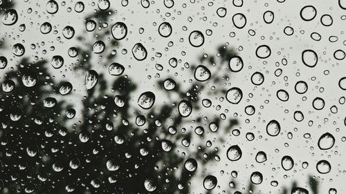 Water drops on glass window