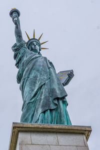 Low angle view of statue