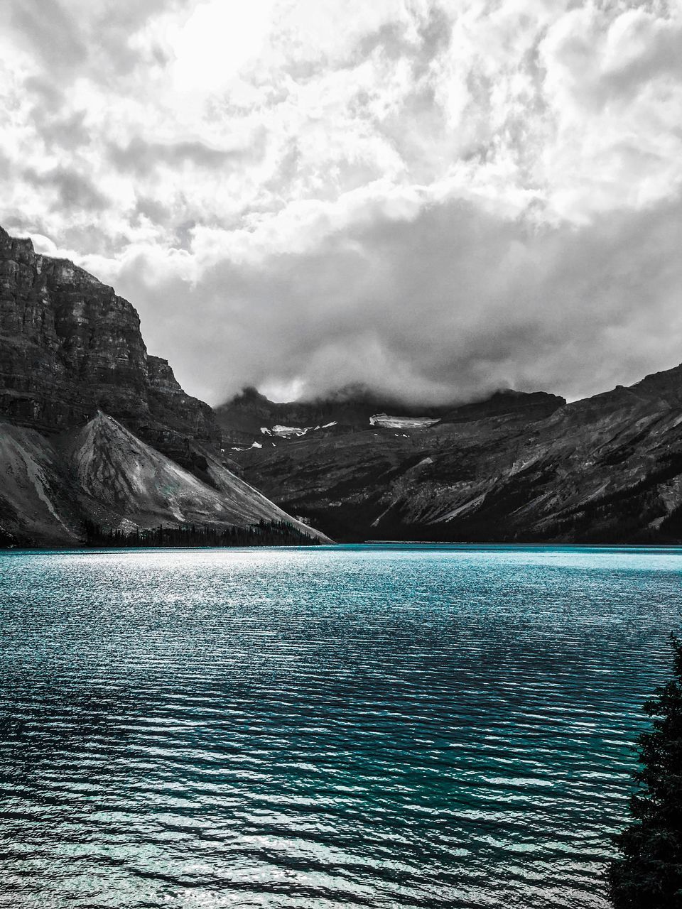 mountain, beauty in nature, scenics, nature, sky, water, outdoors, no people, cloud - sky, tranquil scene, tranquility, lake, day