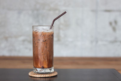 Close-up of drink on table