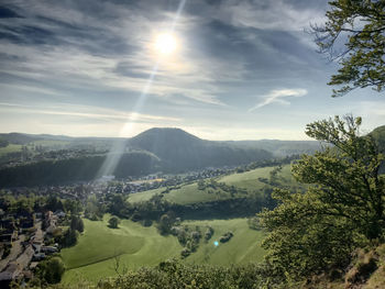 Scenic view of landscape against sky