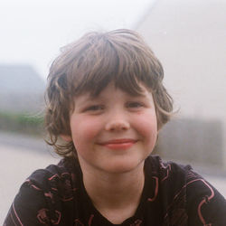 Portrait of boy smiling