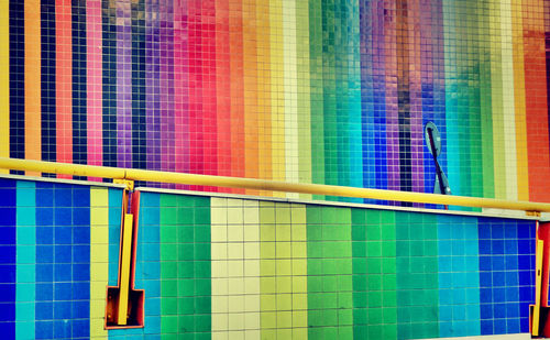 Full frame shot of multi colored walls