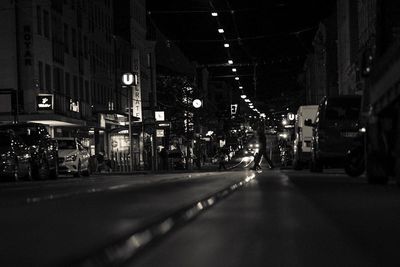 City street at night