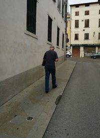 Woman standing in city